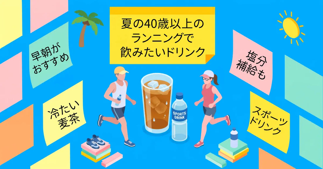 夏の40歳以上のランニングで飲みたいドリンクBEST3